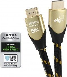 Cabo Hdmi 2.1 udio e vdeo Ultra Hd Speed 2m Hs8k20 Elg